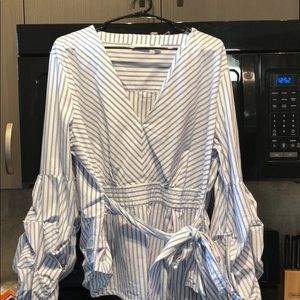 Ballon sleeve blouse